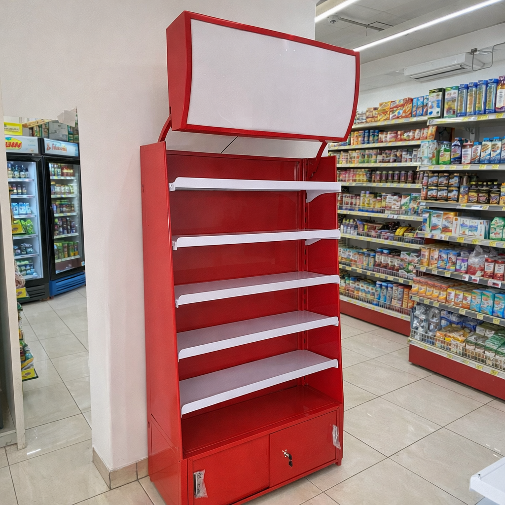 Produk Rak Gondola Minimarket Palangkaraya Tipe Rak Double